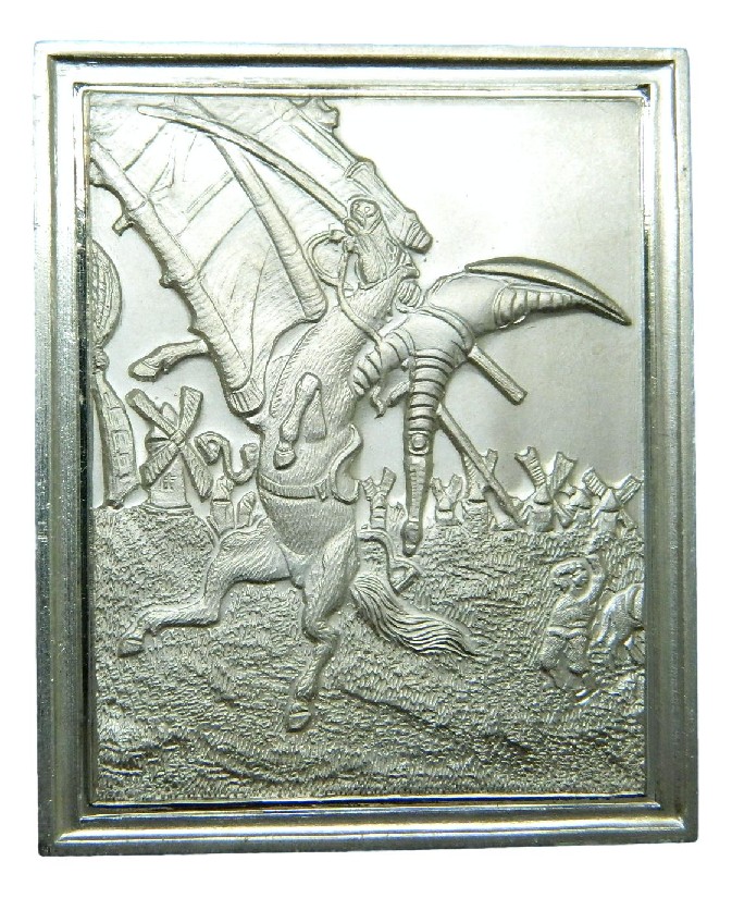 1979 - LINGOTE PLATA 999 - MIGUEL DE CERVANTES - 6