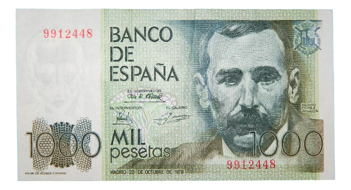 1979 - ESPAÑA - BILLETE - 1000 PESETAS - SIN SERIE - EBC