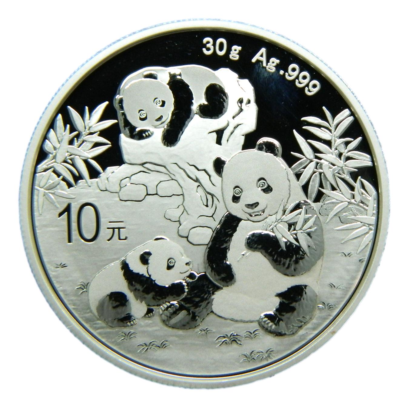 2025 - CHINA - 10 YUAN - ONZA PLATA - PANDA