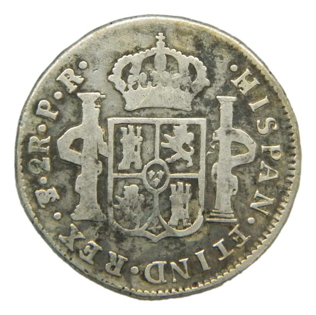 1790 PR - CARLOS IV - 2 REALES - POTOSI - BC