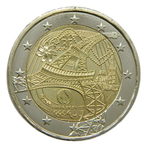 2024 - FRANCIA - 2 EURO - PARIS - JUEGOS OLIMPICOS Y PARALIMPICOS