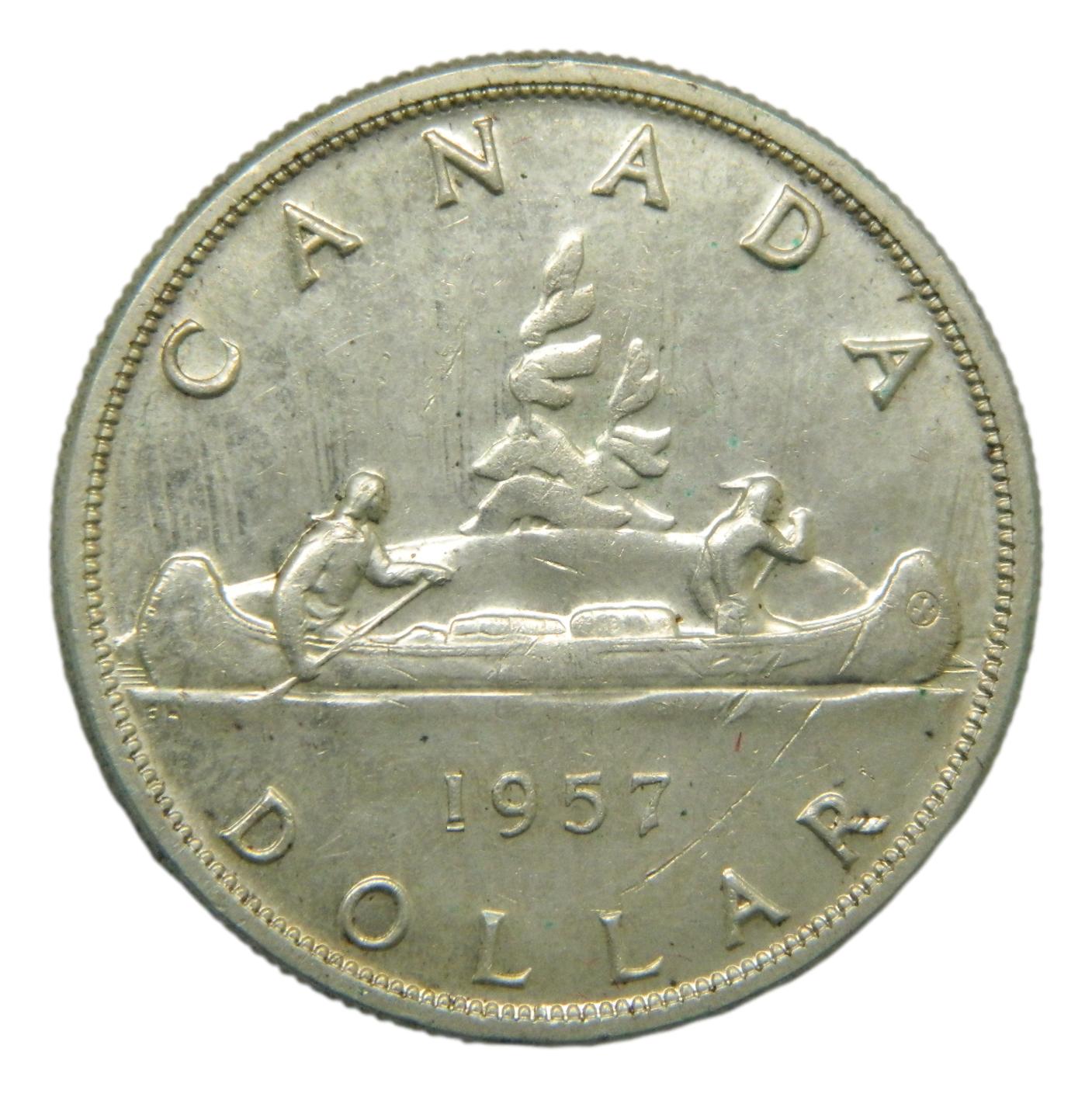 1957 - CANADA - DOLAR - PLATA