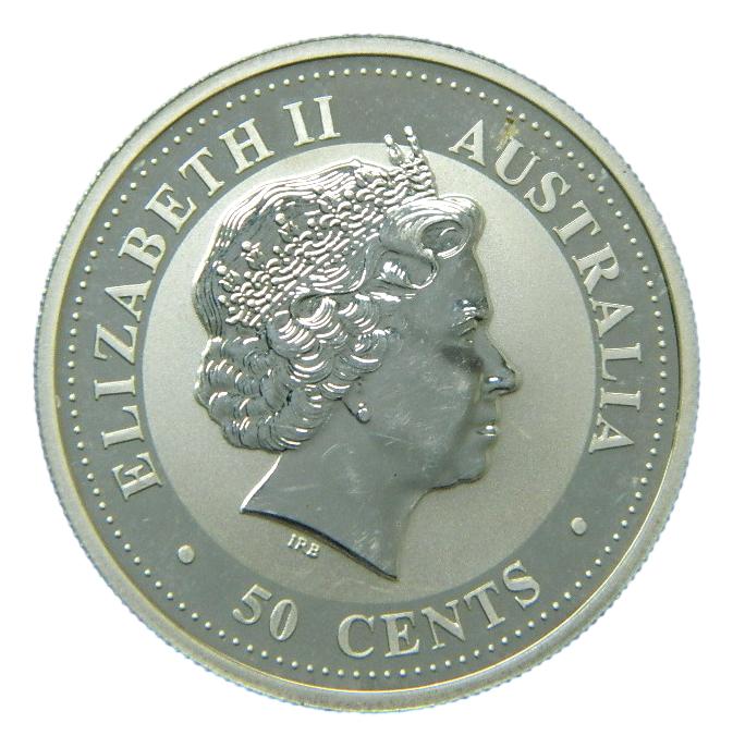 2003 - AUSTRALIA - 1/2 ONZA PLATA - AÑO DE LA CABRA