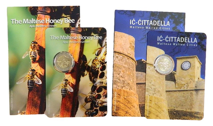 2024 - MALTA - 2 EUROS - PAREJA CITTADELLA Y MALTESSE HONEY