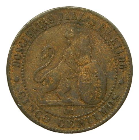 1870 - GOBIERNO PROVISIONAL - 5 CENTIMOS - OM 