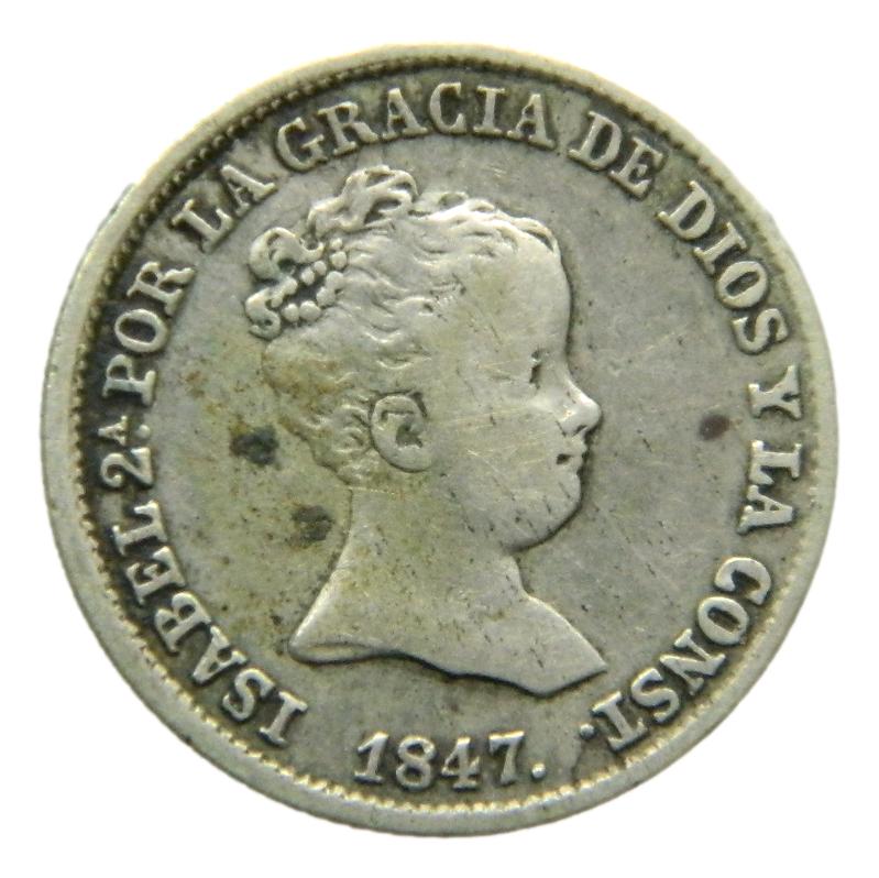 1847 CL - ISABEL II - 1 REAL - MADRID - MBC