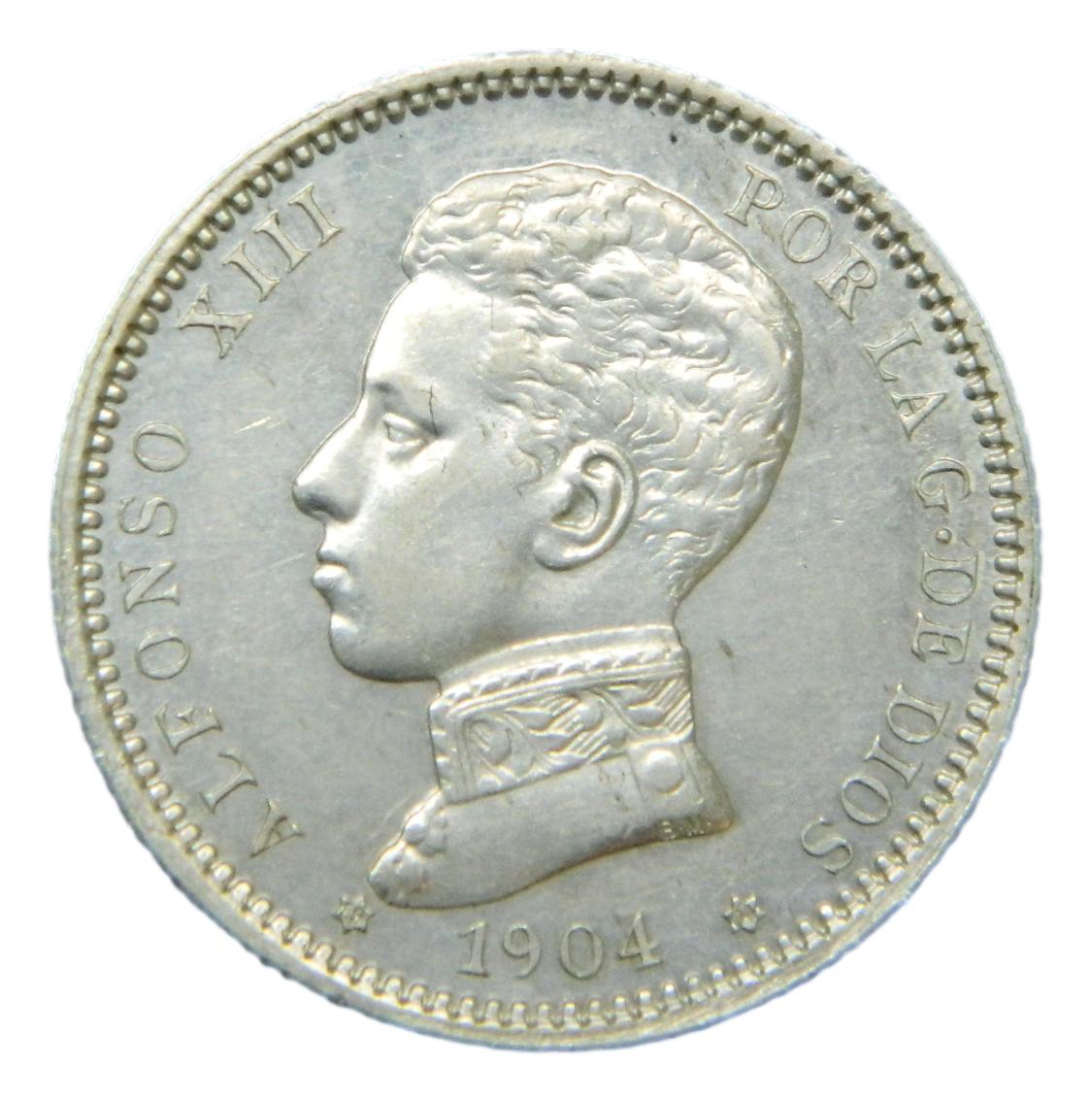 1904 *19-04 - ALFONSO XIII - 1 PESETA - SMV - SC