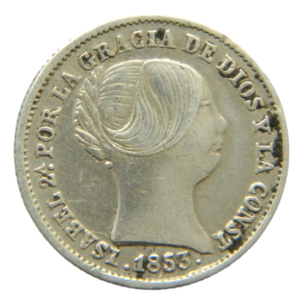 1853 - ISABEL II - 1 REAL - SEVILLA - MBC