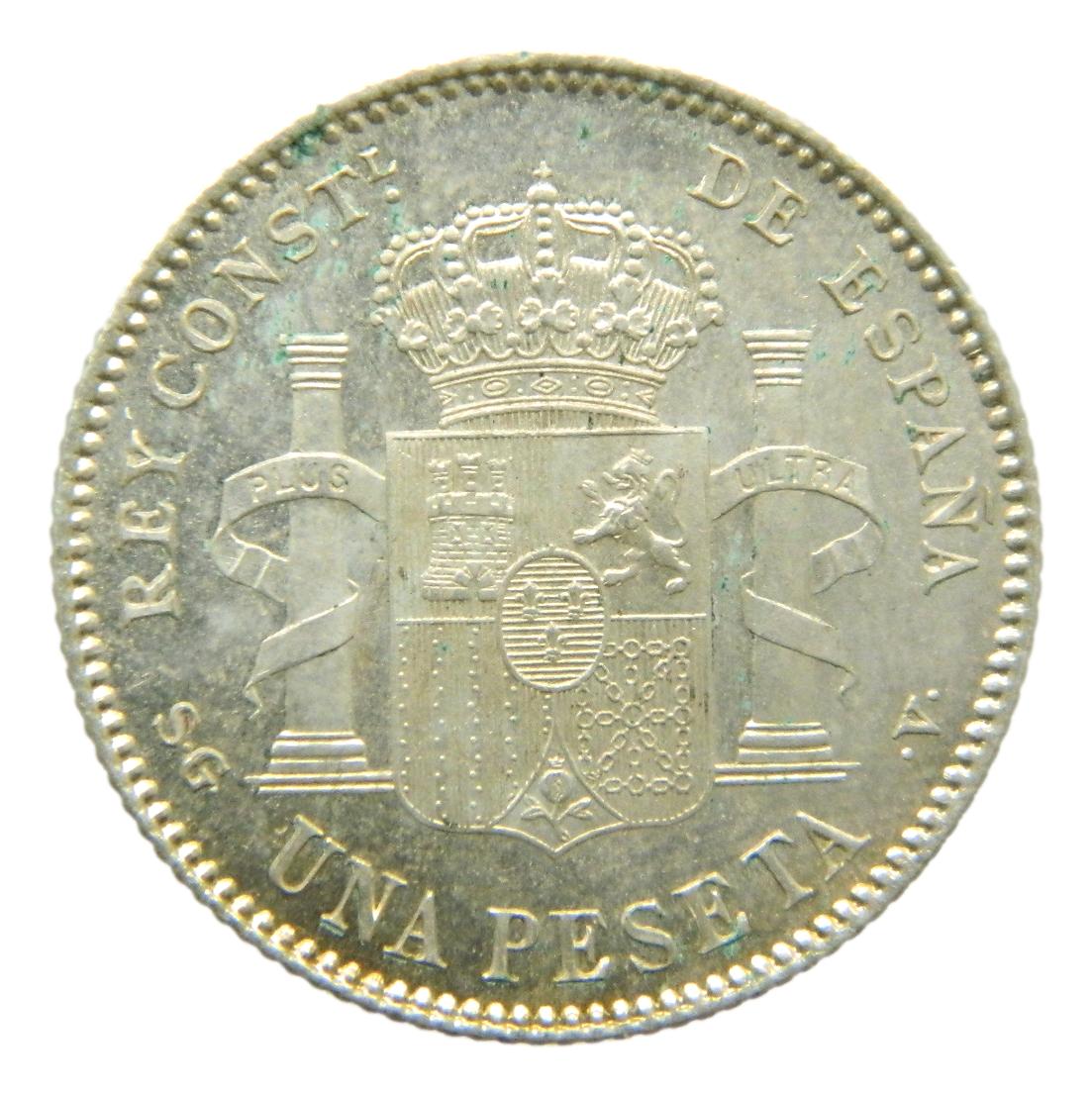 1899 *18-99 - ALFONSO XIII - 1 PESETA - SGV - SC