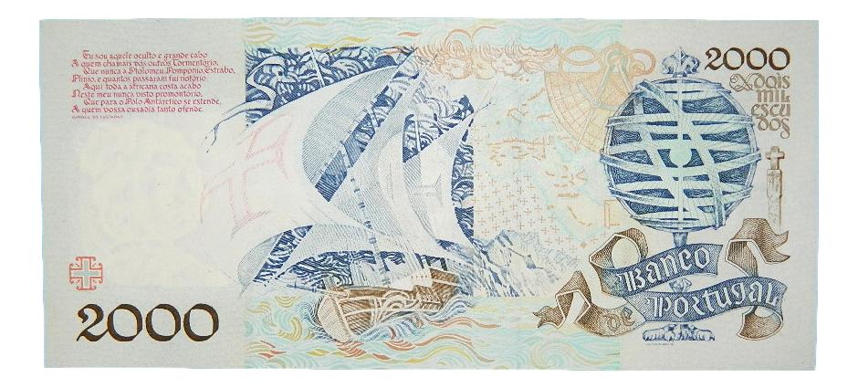 1991 - PORTUGAL - BILLETE - 2000 ESCUDOS - PICK 186 A - SC