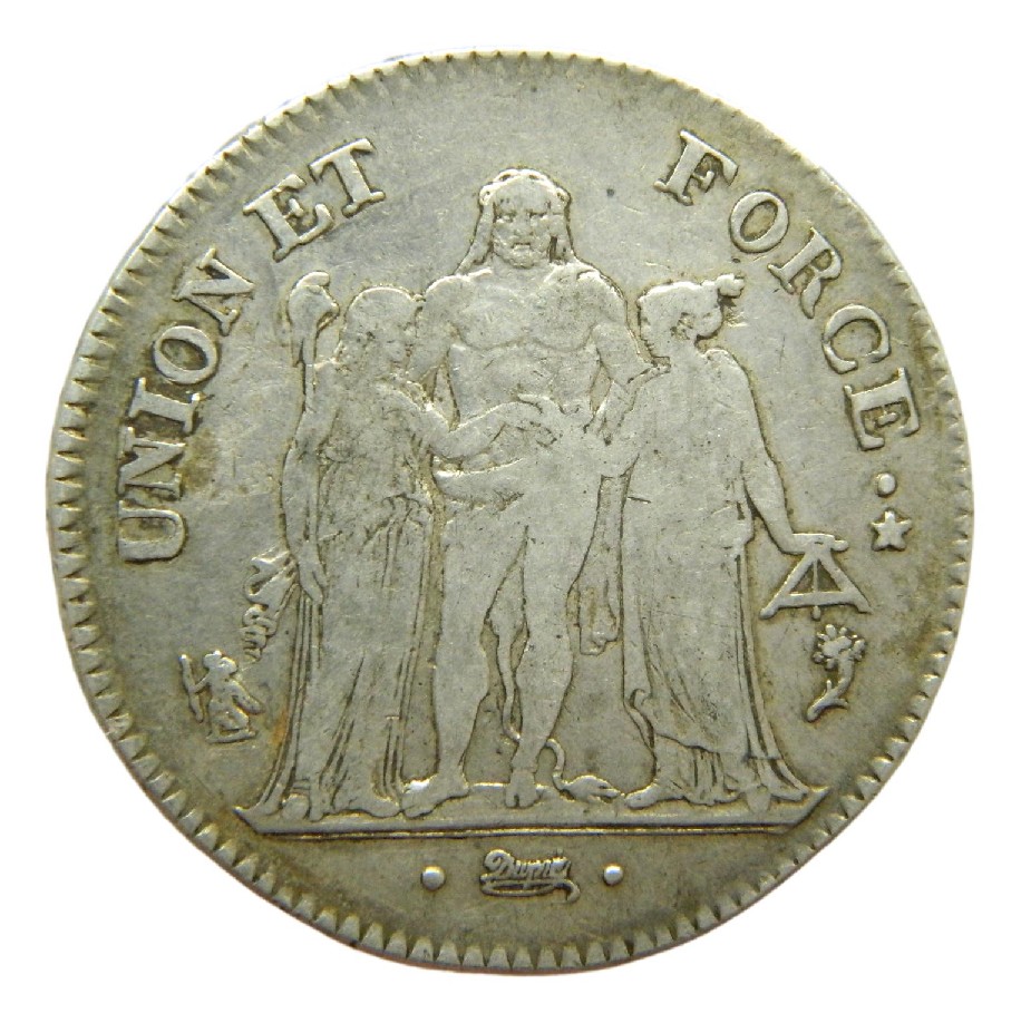LAN 5 A - FRANCIA - 5 FRANCS - PARIS - PLATA