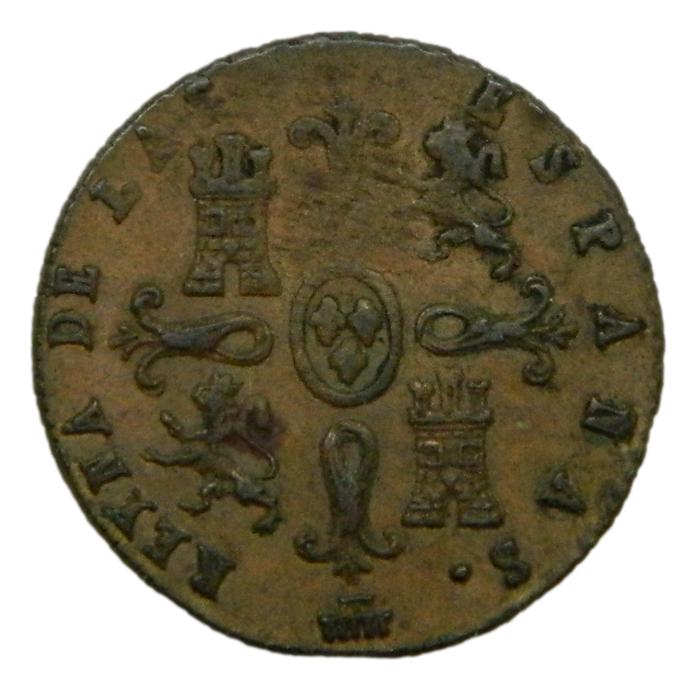 1846 - ISABEL II - 2 MARAVEDIS - SEGOVIA - MBC+