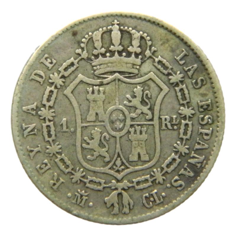 1847 CL - ISABEL II - 1 REAL - MADRID - MBC