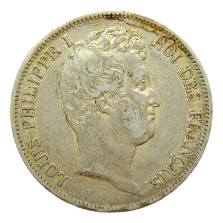 1831 B - FRANCIA - 5 FRANCS - LOUIS PHILIPPE I - PLATA