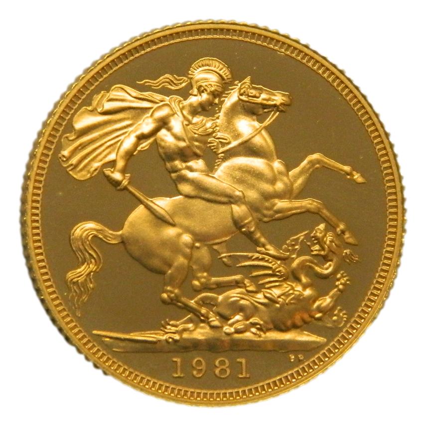 1981 - GRAN BRETAÑA - SOVEREING - PROOF