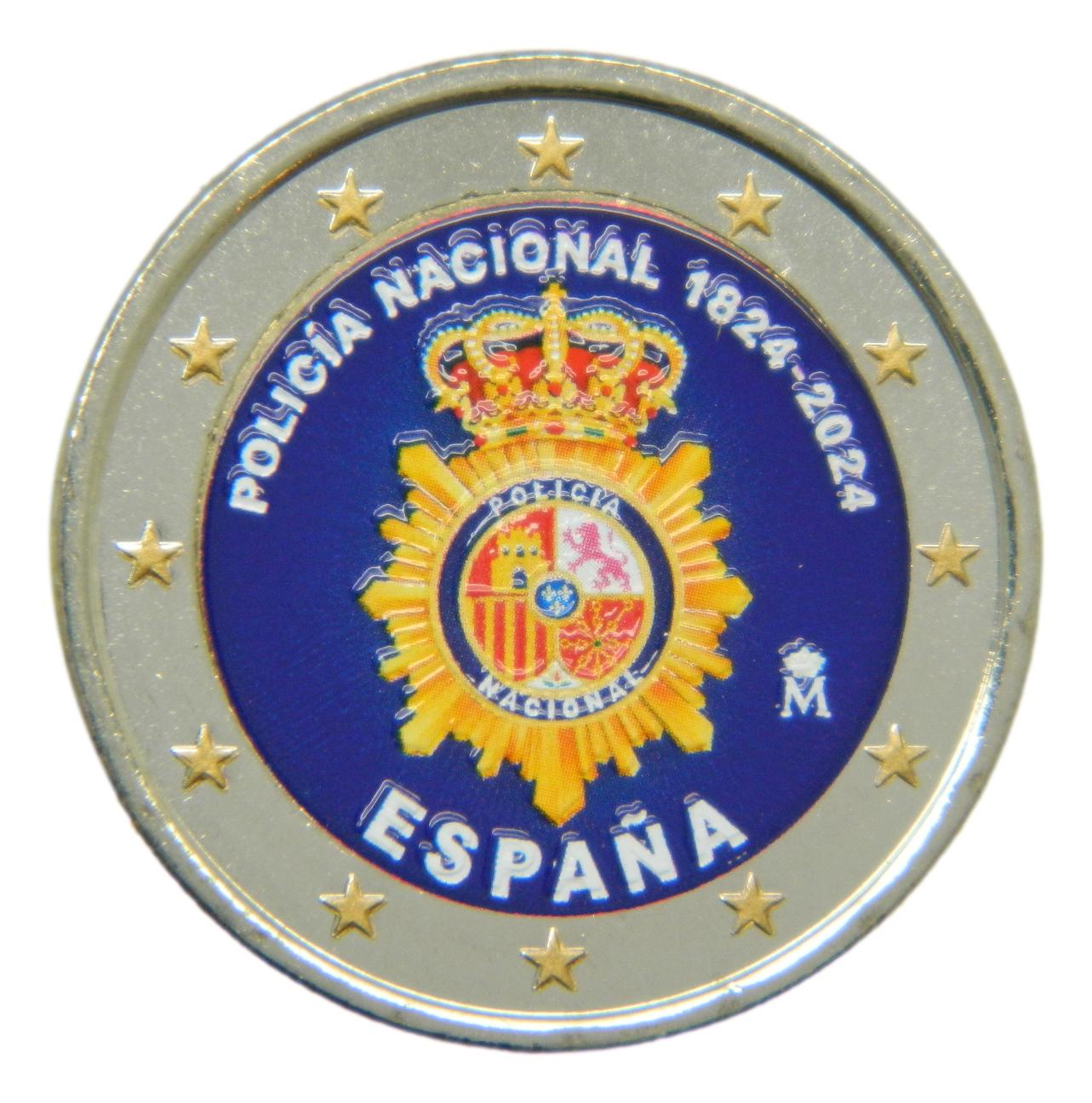 2024 - ESPAÑA - 2 EUROS - POLICIA - COLOR 7