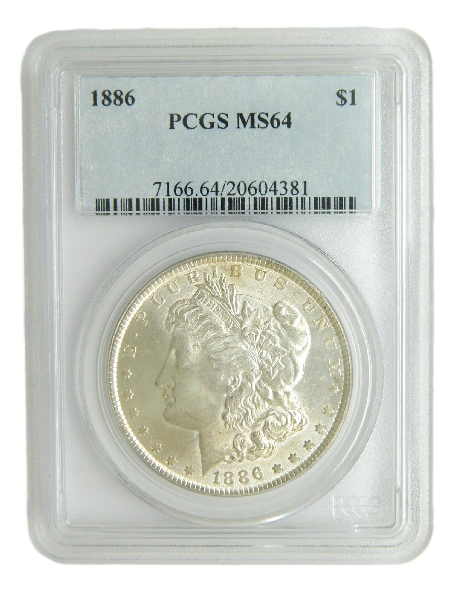 1886 - USA - DOLAR MORGAN - PLATA - PCGS MS64
