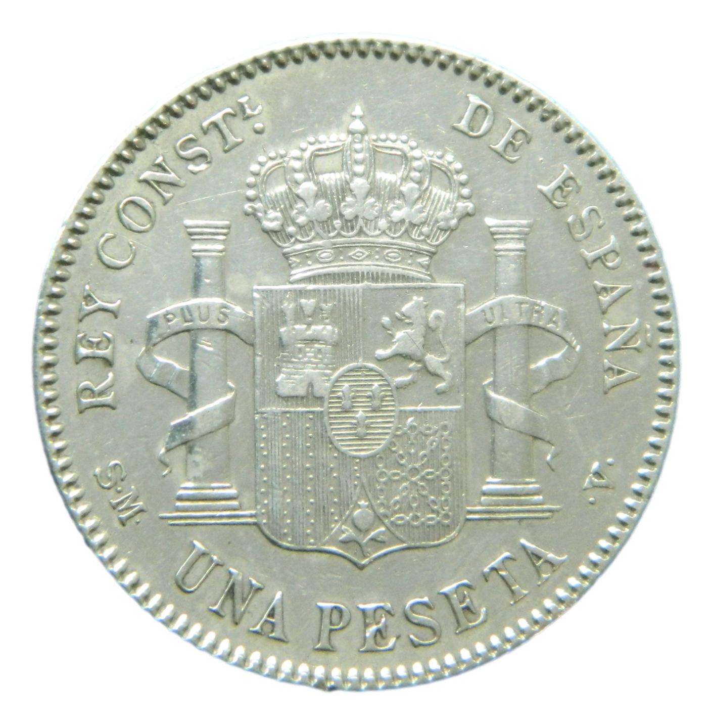 1901 *19-01 - ALFONSO XIII - 1 PESETA - SMV - MBC