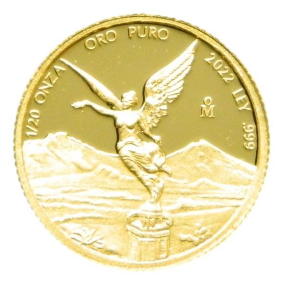 2022 - MEXICO - 1/20 ONZA ORO PROOF - GOLD