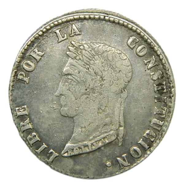 1857 FJ - BOLIVIA - 4 SOLES - PLATA