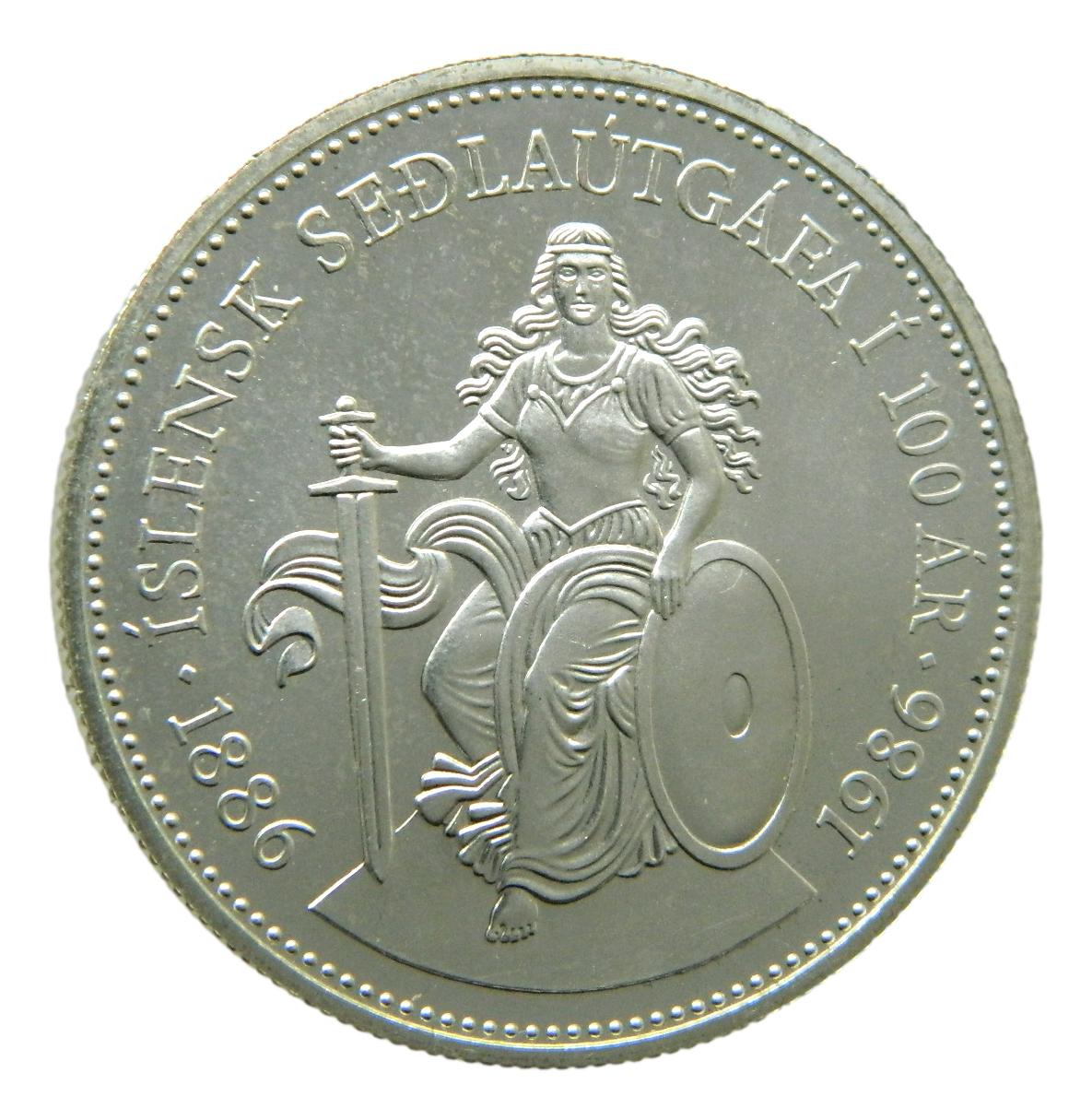 1986 - ISLANDIA - 500 KRONUR - 100 AÑOS PAPEL MONEDA