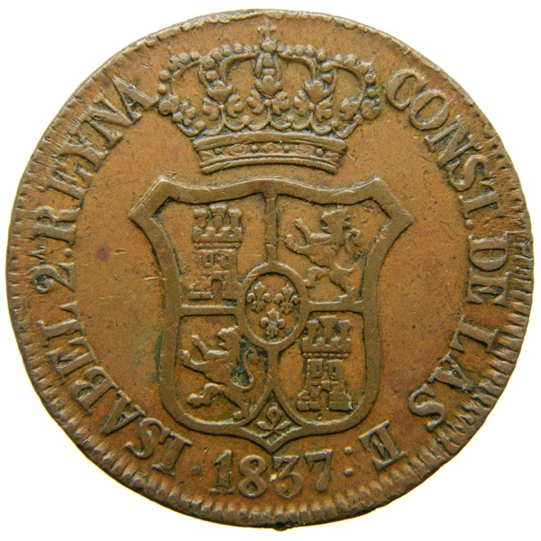 1837 - ISABEL II - 8 MARAVEDIS - JUBIA - S13/724