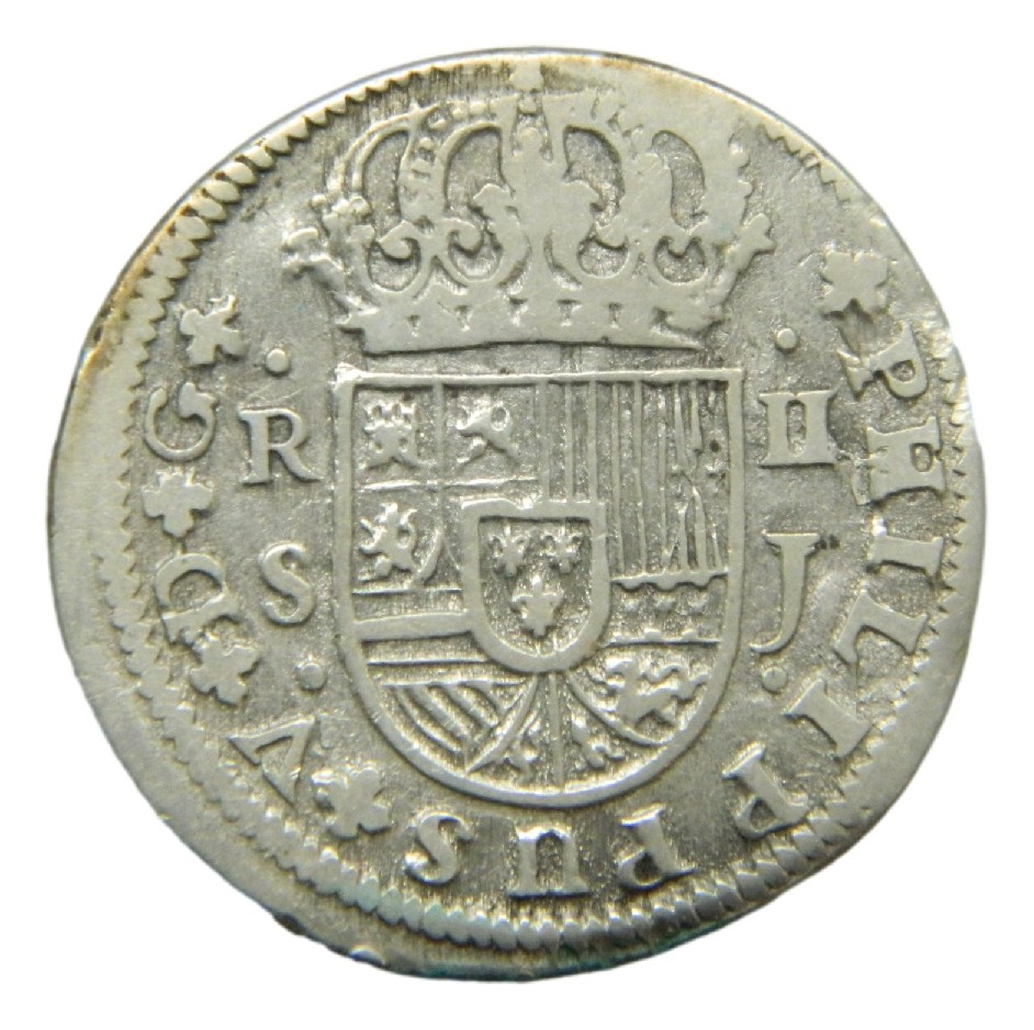 1725 J - FELIPE V - 2 REALES - SEVILLA - MBC