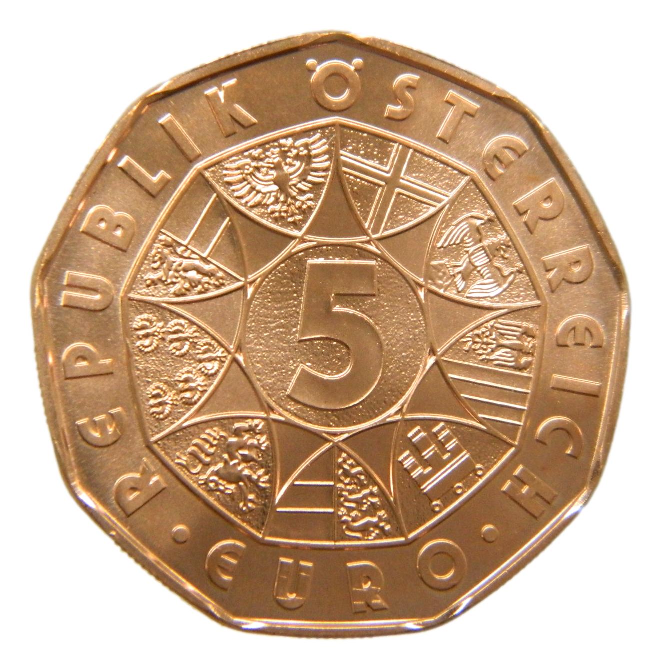 2025 - AUSTRIA - 5 EURO - PASCUA - NARCISO - COBRE