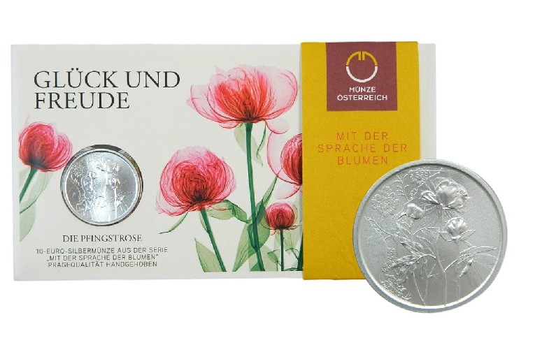 2024 - AUSTRIA - 10 EURO - PEONIA - PLATA