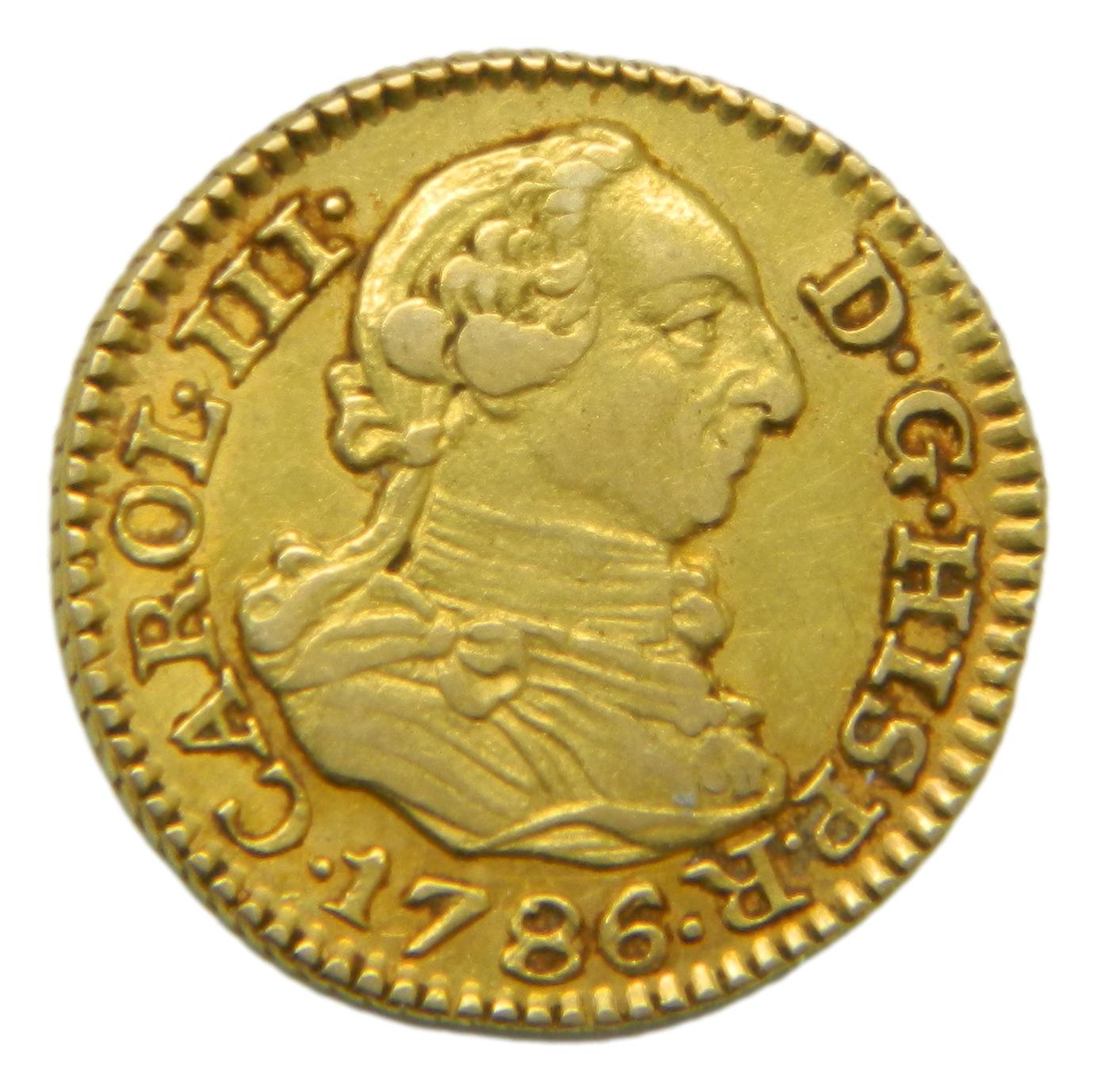 1786 - CARLOS III - 1/2 ESCUDO - MADRID - MBC