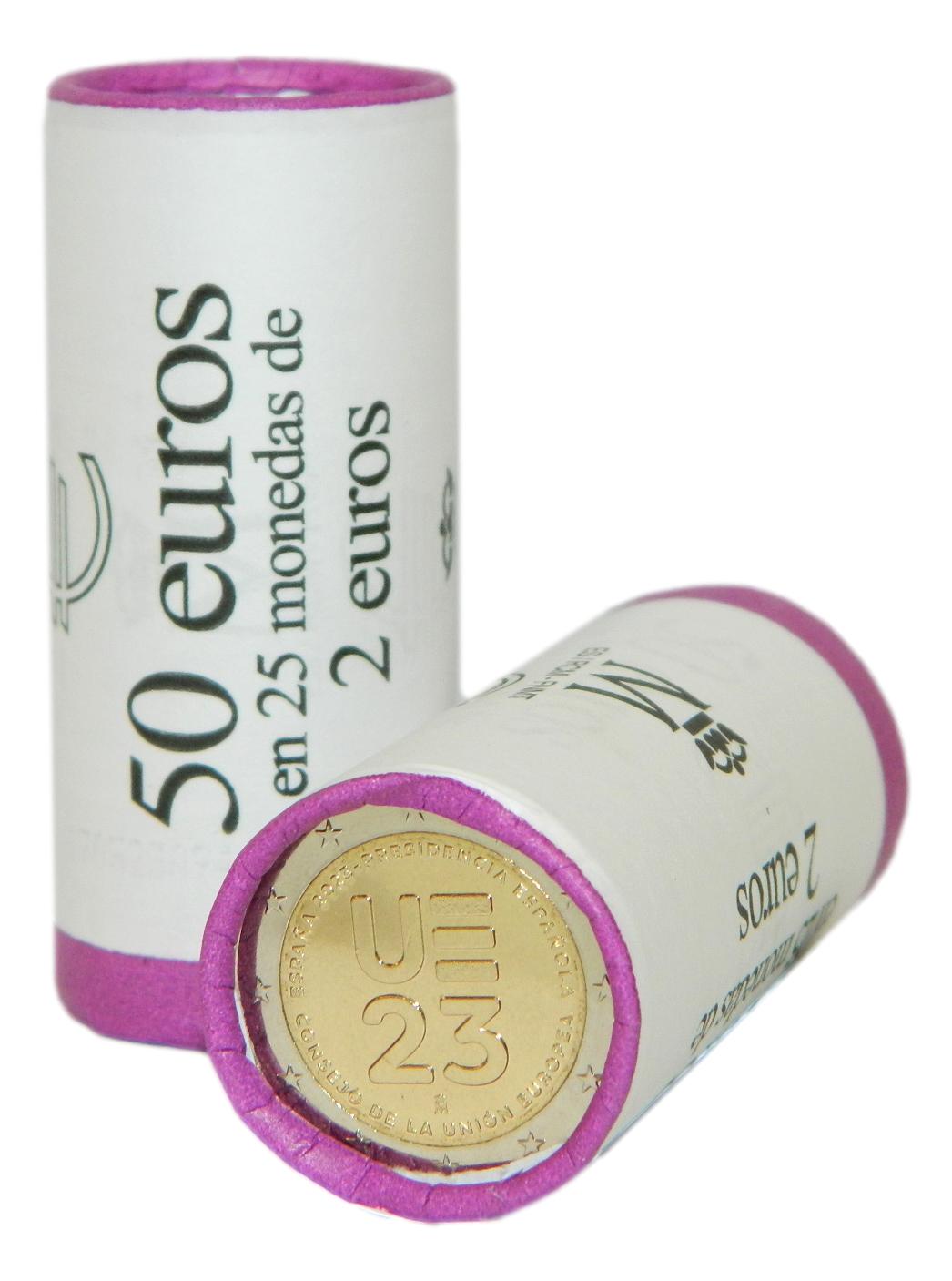 2023 - ESPAÑA - 2 EURO - PRESIDENCIA UE - CARTUCHO - ROLLO