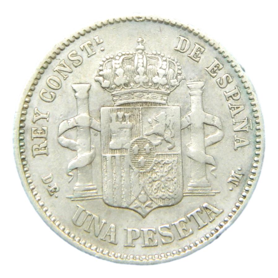 1876 - ALFONSO XII - 1 PESETA - DEM - MBC+