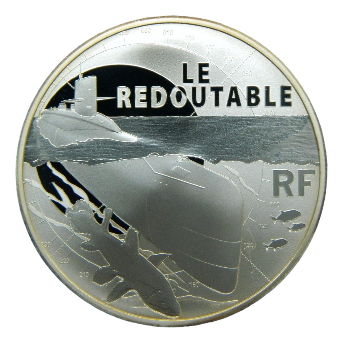 2014 - FRANCIA - 10 EURO - LE REDOUTABLE - PLATA