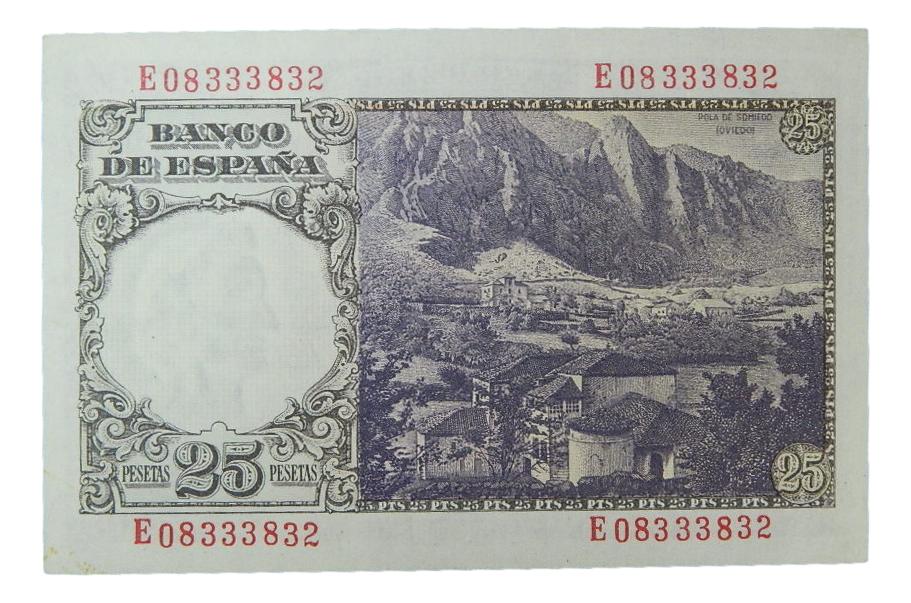 1946 - ESPAÑA - BILLETE - 25 PESETAS - FLOREZ ESTRADA