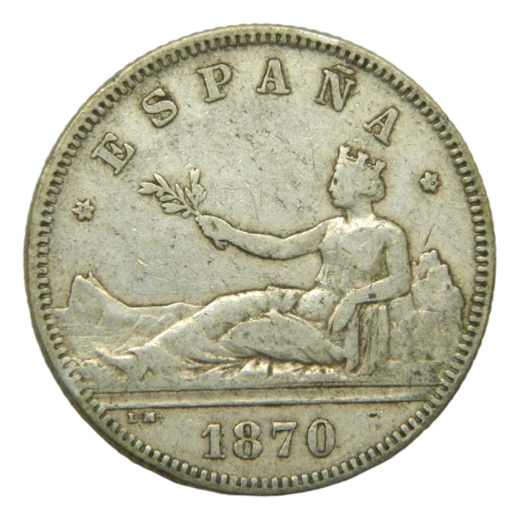 1870 * 18-75 - GOBIERNO PROVISIONAL - 2 PESETAS - DEM - BC