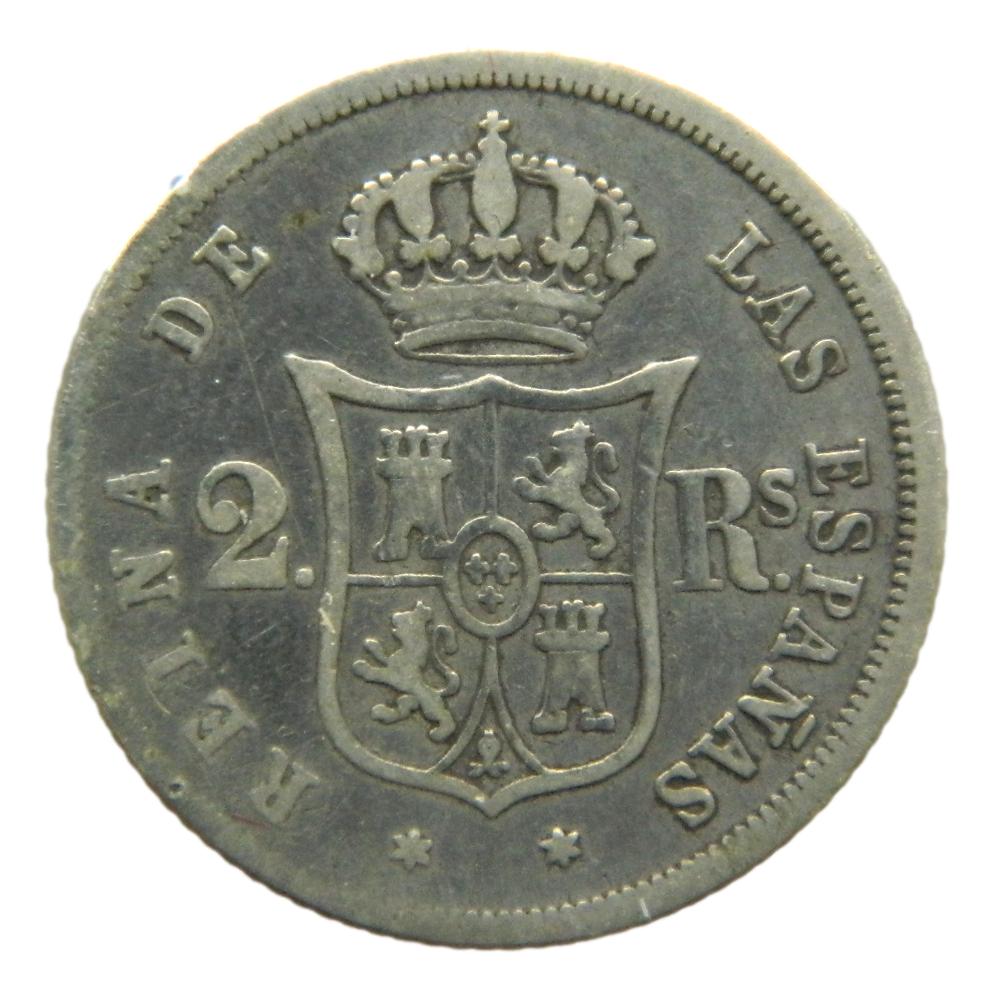 1861 - ISABEL II - 2 REALES - MADRID -BC-