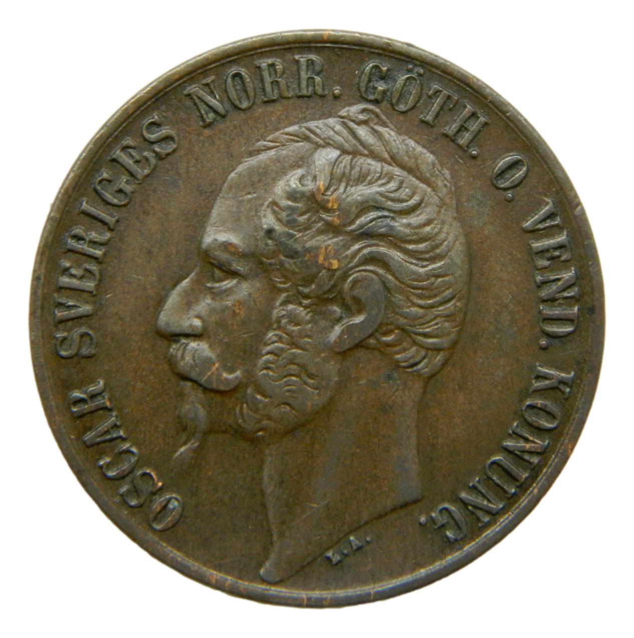 1857 - SUECIA - 5 ORE - OSCAR I - MBC - S9/820