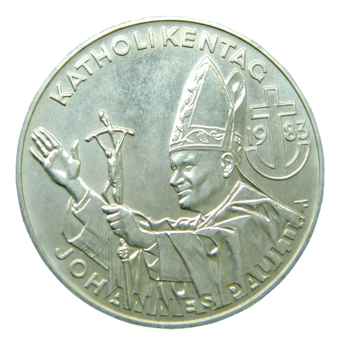 1983 - AUSTRIA - 500 SCHILLING - VISITA DEL PAPA - PLATA