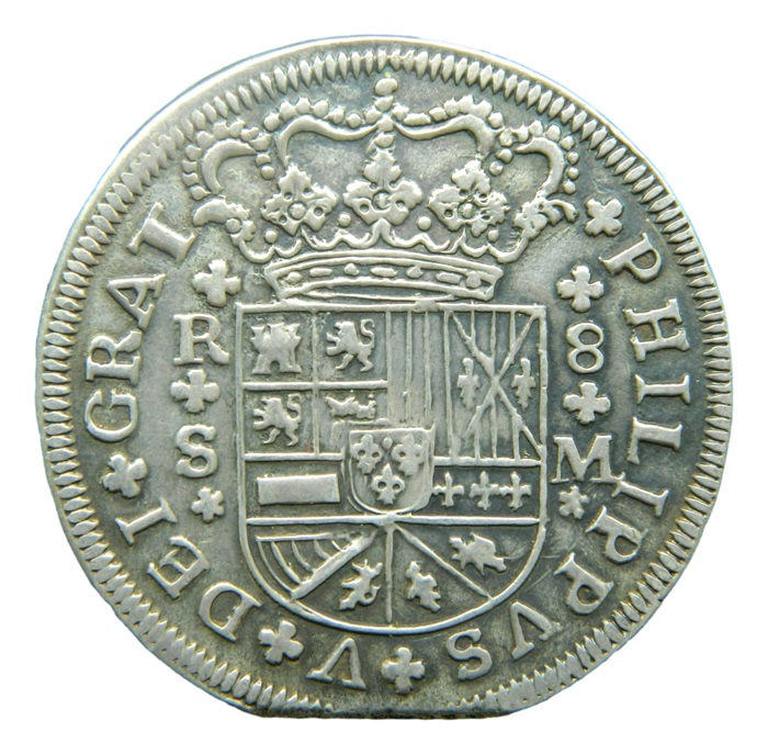 1718 M - FELIPE V - 8 REALES - SEVILLA - MBC