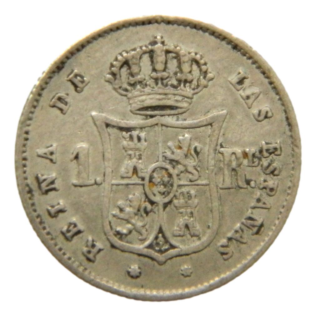 1853 - ISABEL II - 1 REAL - SEVILLA - MBC