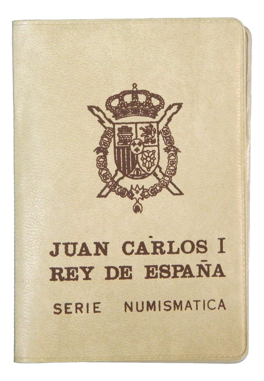 1984 - ESPAÑA - CARTERA PESETAS - SERIE 7 MONEDAS - JUAN CARLOS I 