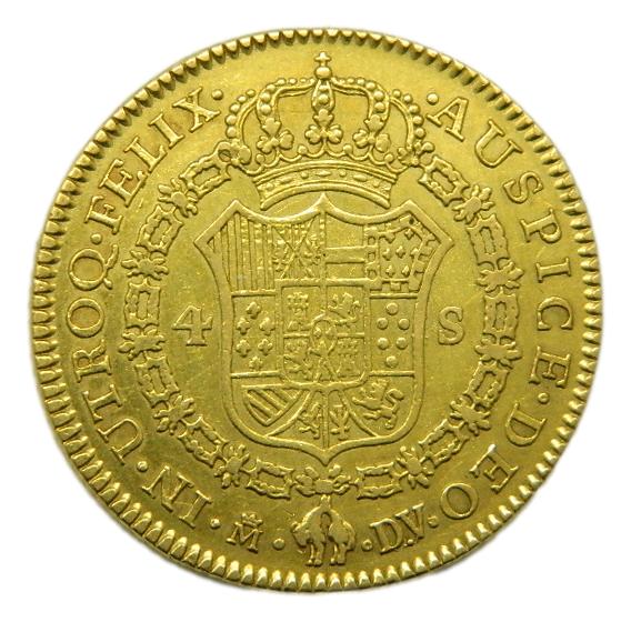 1786 DV - CARLOS III - 4 ESCUDOS - MADRID