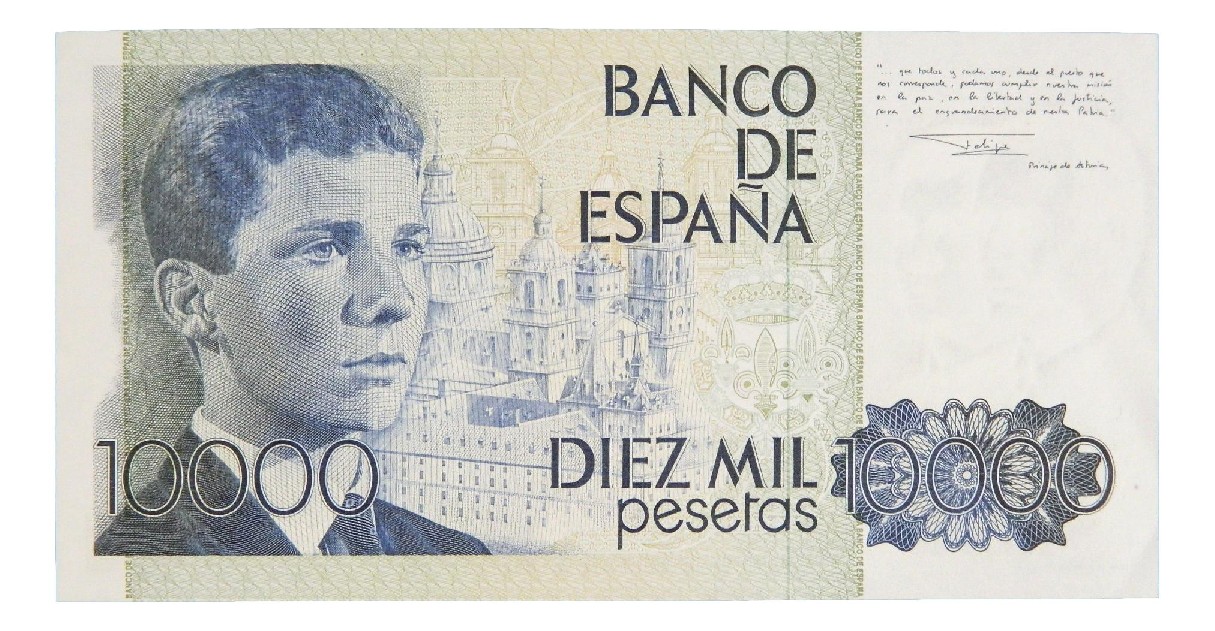 1985 - ESPAÑA - BILLETE - 10000 PESETAS - JUAN CARLOS I - SC-