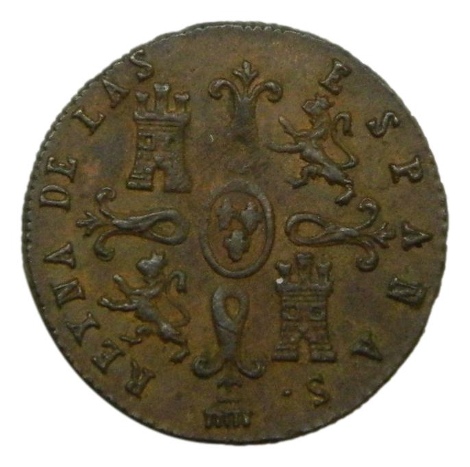 1847 - ISABEL II - 2 MARAVEDIS - SEGOVIA - EBC-
