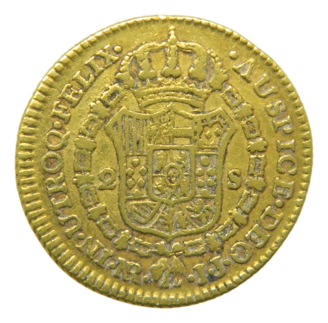 1788 JJ - CARLOS III - 2 ESCUDOS - NUEVO REINO - MBC