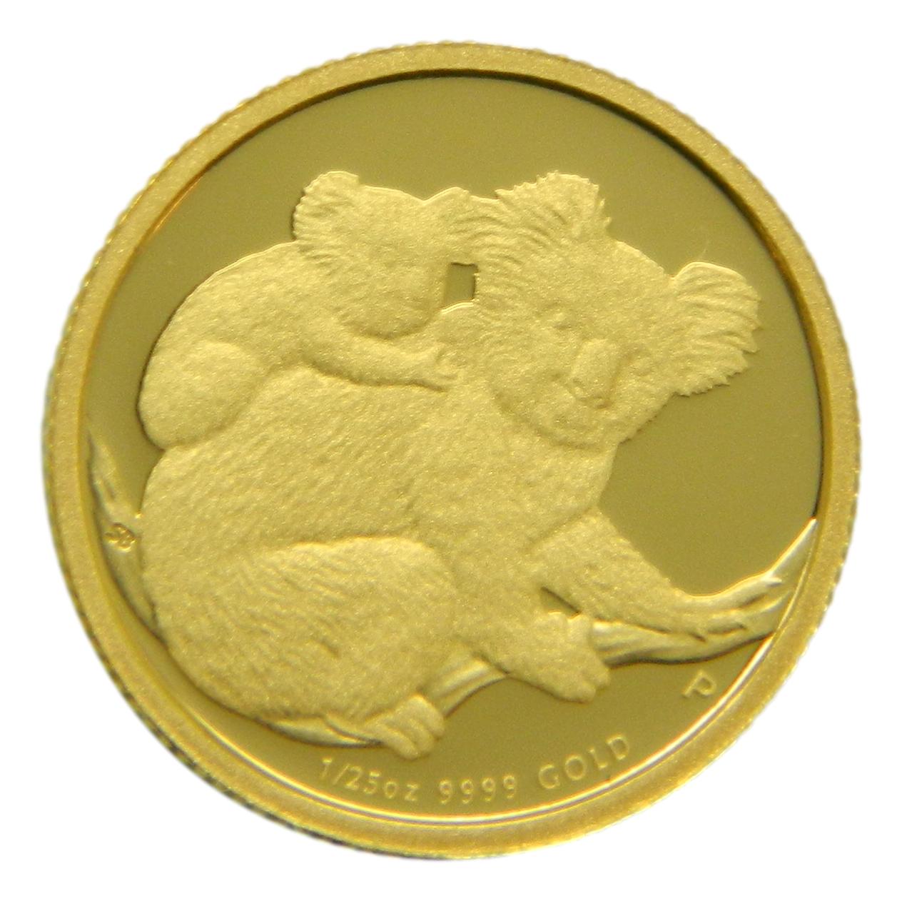 2008 - AUSTRALIA - 1/25 OZ ORO - 5 DOLLAR - KOALA