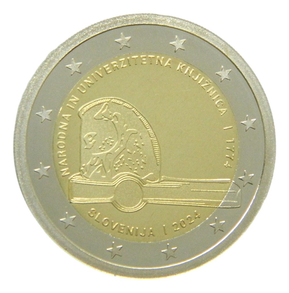 2024 - ESLOVENIA - 2 EURO - BIBLIOTECA - PROOF