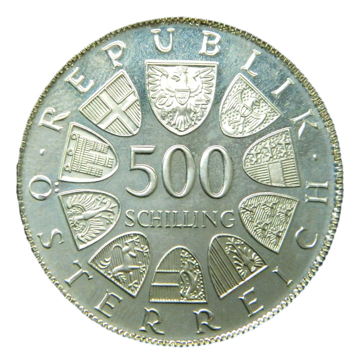 1982 - AUSTRIA - 500 SCHILLING - LEOPOLD FIGL