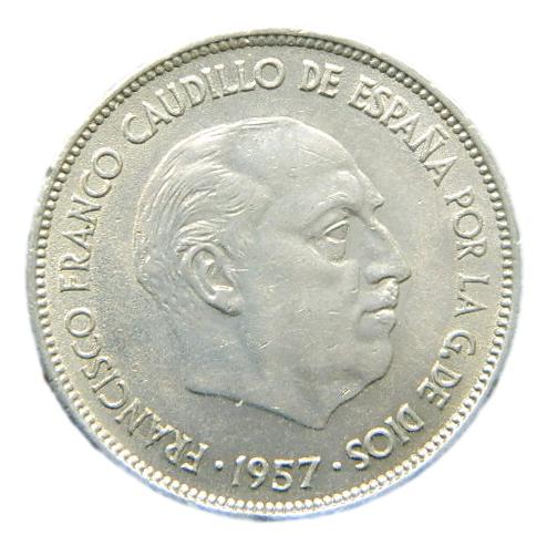 1957 *71 - FRANCO - 25 PESETAS - SC