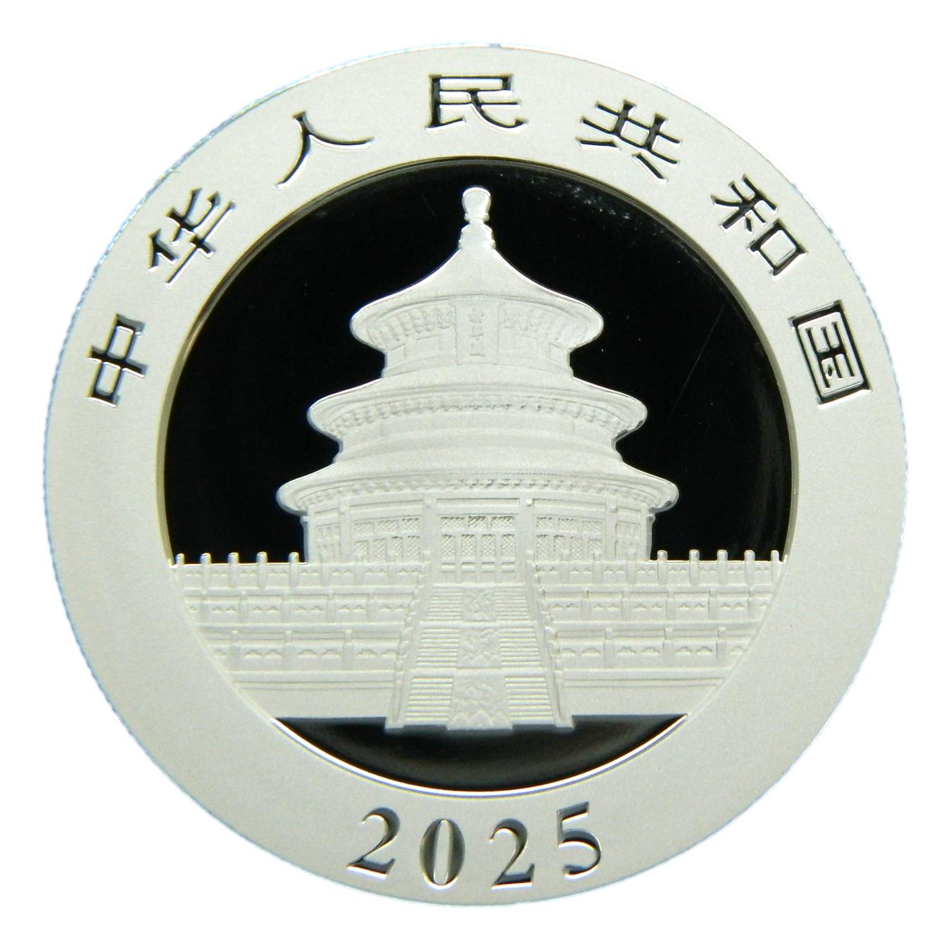 2025 - CHINA - 10 YUAN - ONZA PLATA - PANDA